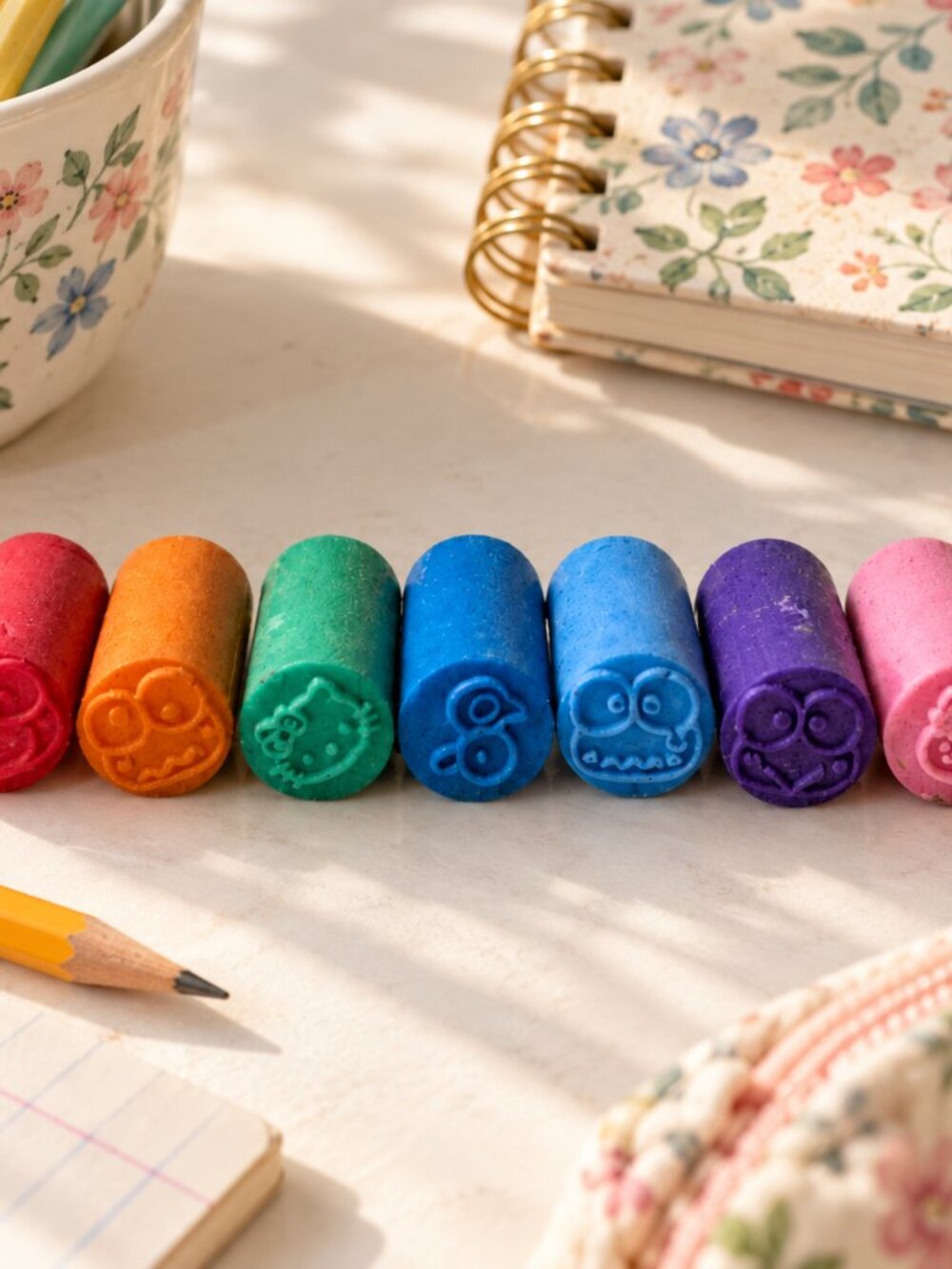 Rare Vintage Sanrio 1990’s‎ Hello Kitty and Friends 1” Rainbow Eraser Lot